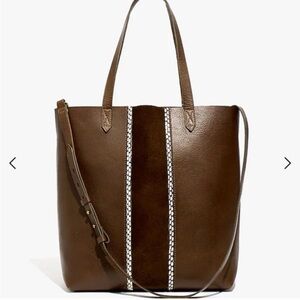 Madewell Brown Leather Tote Bag